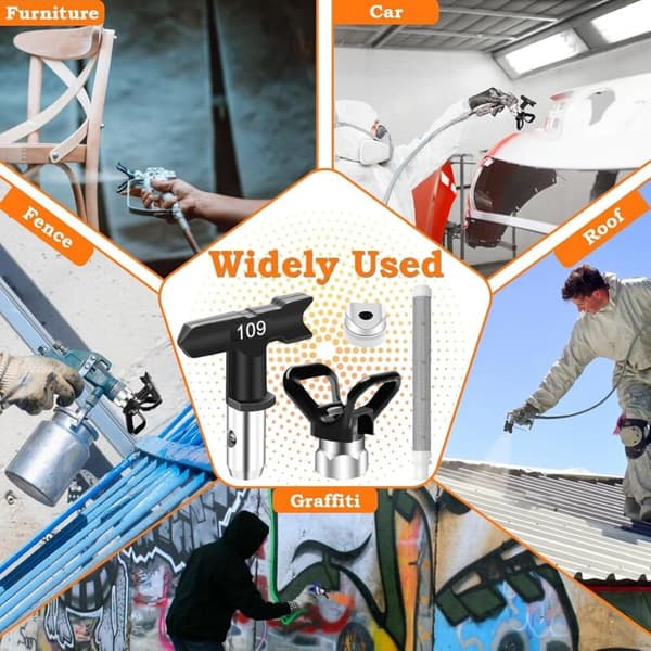 14 Luftfrie malingsprøytespisser