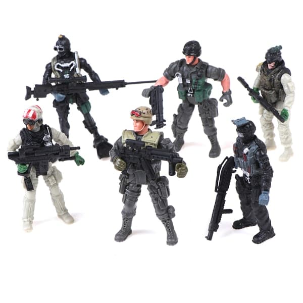 6 kpl Kommando Minifiguurit Action Moderni Figuurit Mallilelut