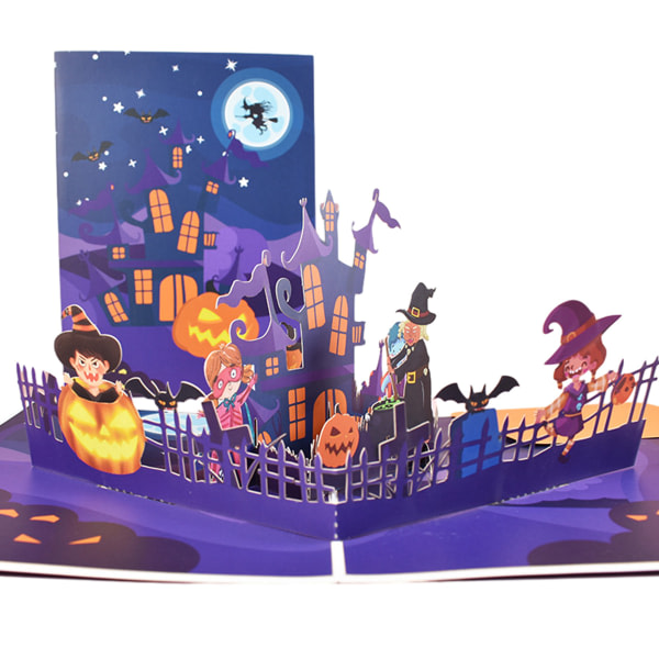 IC Halloween Pop Up-kort, 3D Halloween gratulationskort med