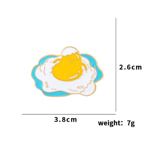 Eläinrintakoru miehille ja naisille Hot Spring Egg - Metallinen rintaneula
