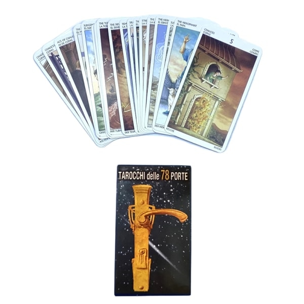 IC Tarot of the 78 Doors Kort Spådom Öde Divination Deck Familj Flerfärgad en storlek