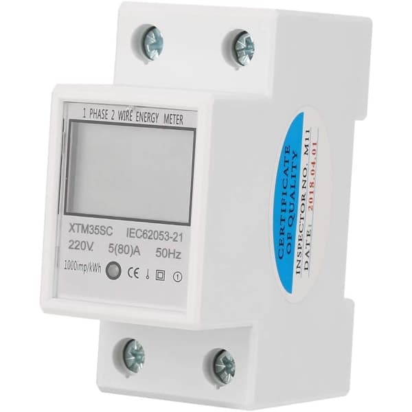 IC Digital strømmåler 220V 5(80)A enfaset 2-tråds