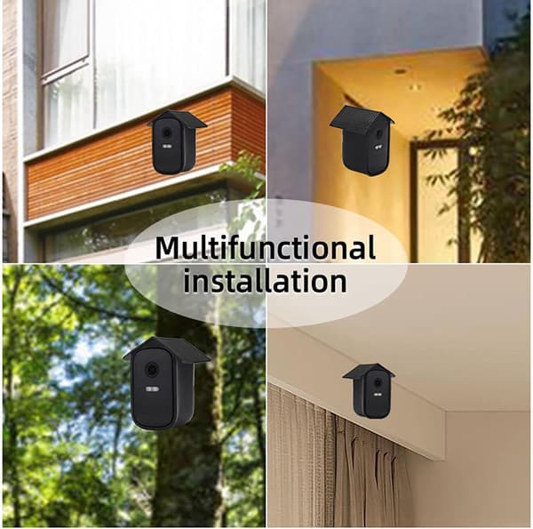 Kameraskydd i silikon, 2-pack, kompatibelt med eufyCam 2C & 2C Pro, UV- & regntåligt, svart