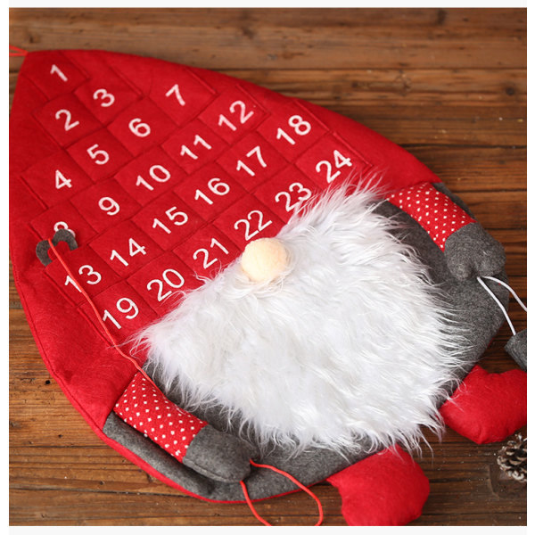 Julkalender i tyg - Nordisk skog Gammal man