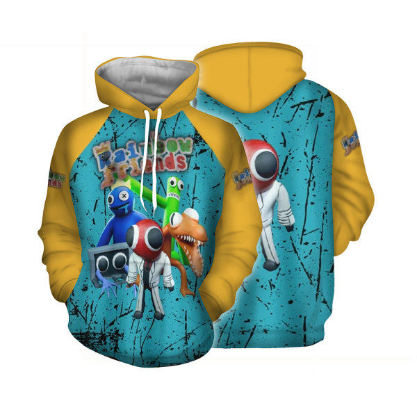 Regnbuevenner 3D-printet hættetrøje F8 Sweater F8 XXS