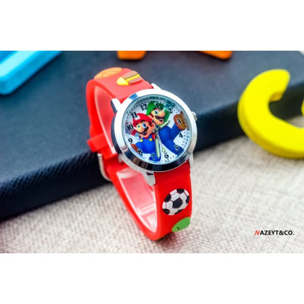 IC Super Mario Kvarts Elektronisk Klocka Silikonarmband
