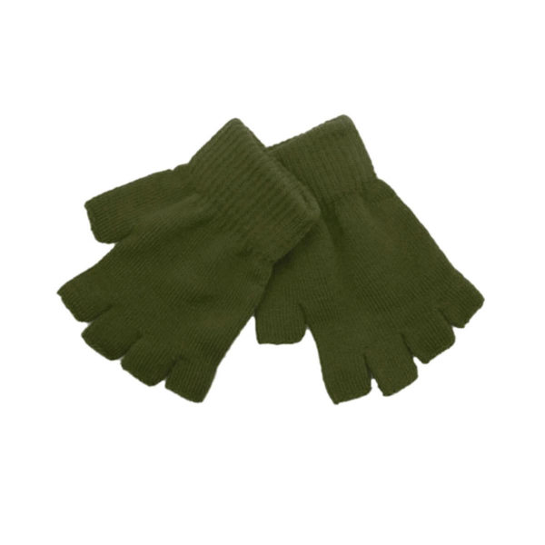Firkantede handsker, korte & fingerløse - Army Grøn Grö Green one size