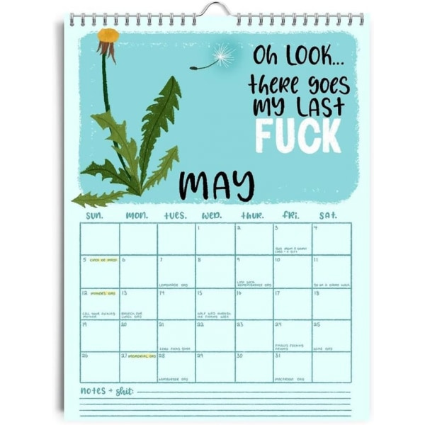 Här Går Vi Igen 2024 Väggkalender - Rolig Organiserare och Planerare med Sass, Snark och Svordomar. Gör Dig Redo för ett Kul År