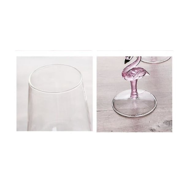 1 stk 330ml Flamingo Formet Vinglass Hjemmebar Restaurant