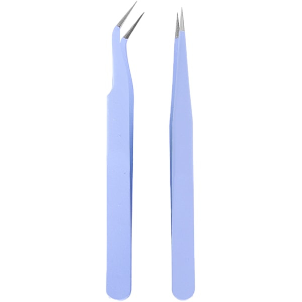 Pinsetit - Precisionspincett - Terävä ja kärjessä kapeneva pinsetti - Kulmakarvapinsetit - Ruostumattomasta teräksestä valmistettu pinsettisarja - Violetti