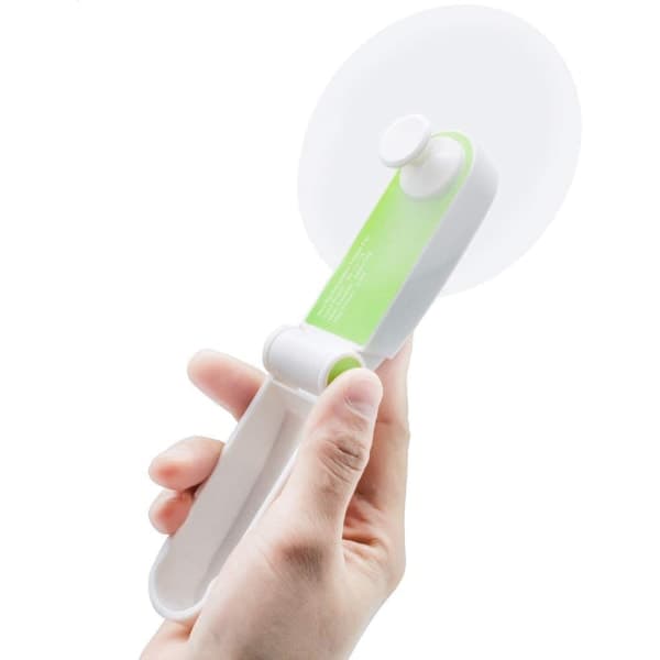IC Vikbar Mini Bordfläkt, USB Laddningsbar Liten Bärbar Fläkt