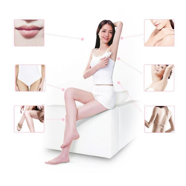 IC Epilator til kvinder, epilator til ansigt, trimmer til intimt område, 4in1 Hvid