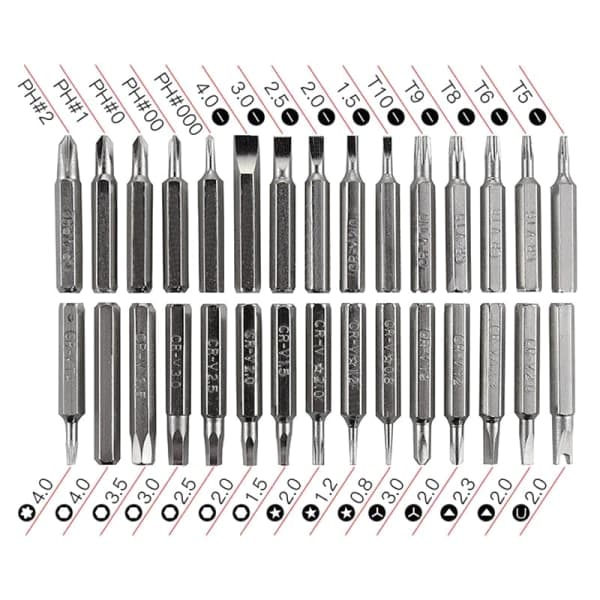 IC Creative 32 i 1 Sett Presisjon Mini Magnetiske Bits Kit Grønn 32 i 1