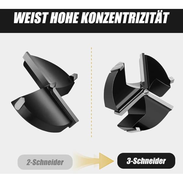 55 mm træbor, træbor med rundt skaft, forstnerbor til træ, spånplader, fiberplader