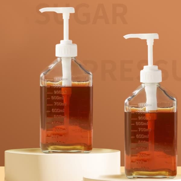 IC 1100ml kaffesirupsdispenser Multifunktionel honningsauce Ketchup 1600ML 10CC