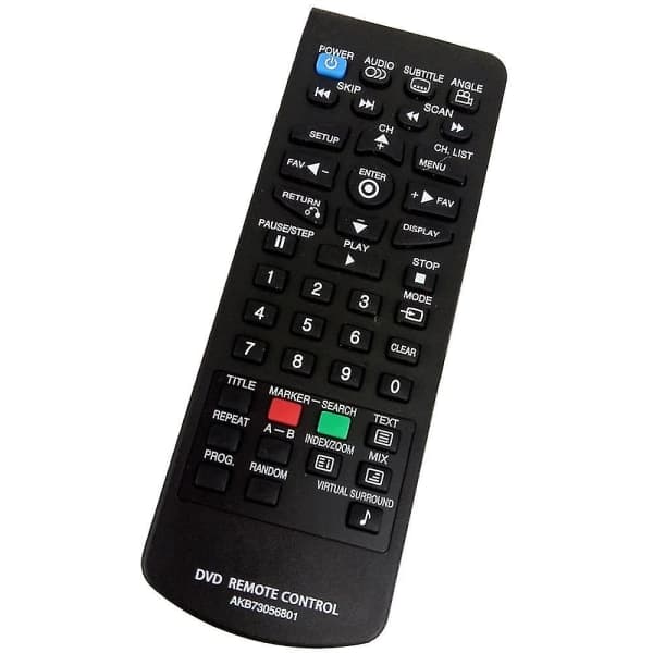 IC ny fjernkontroll Passer for Lg Dvd-spiller Akb73056801 Controller
