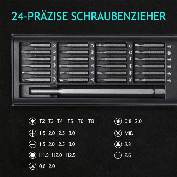 IC Precision-ruuvimeisseli, 24-osainen precision-ruuvimeisselisetti