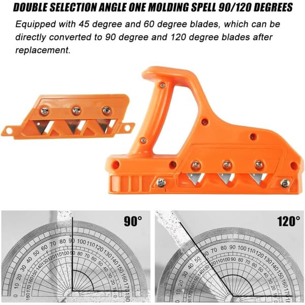 Hyvel, Skärverktyg, Gipsplanshyvel, Hyvel, 45° och 60° Kanttrimmer