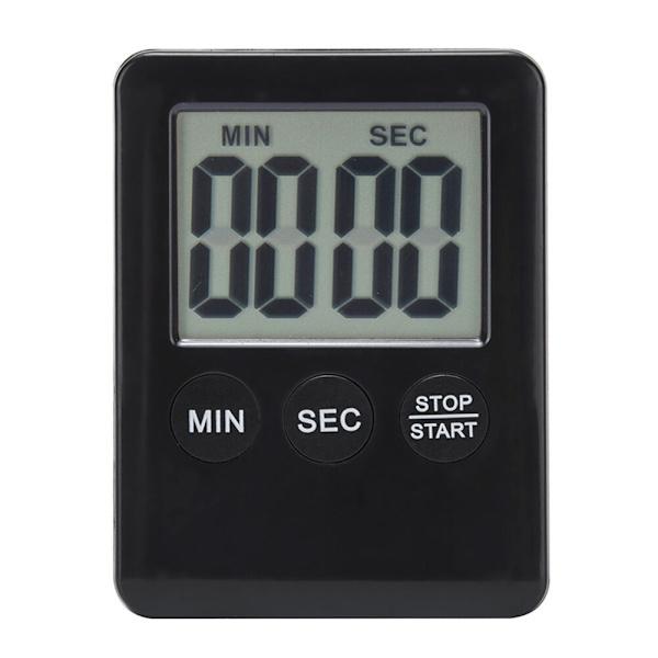 Digital Timer med Magnet - Kjøkken Timer black