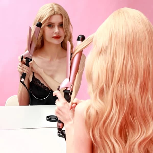 INF Curling Iron with 5 Temperature Settings and Fast Heating Black 28mm