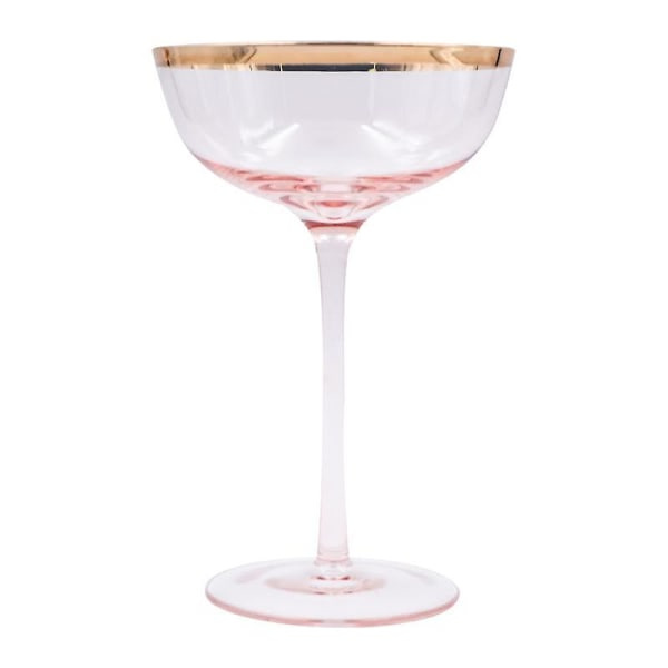 Europa håndmalet guld krystal vinglas rosa bæger glas champagne kop mælkeglas bryllup