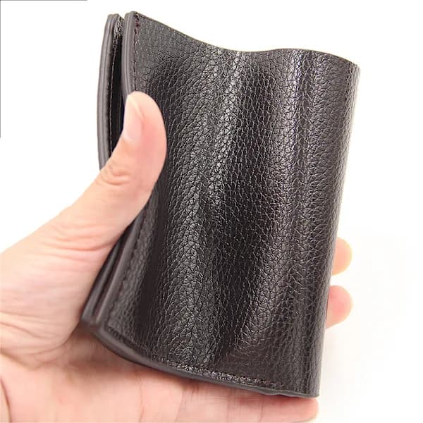 Men's Short Wallet Men's Vertical Wallet (1 pc black)