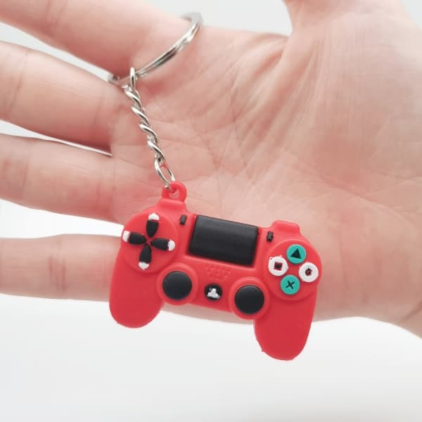 Gamepad-nøgleringe 6 stk Gamepad-nøgleringe Forskellige modeller Silikon IC