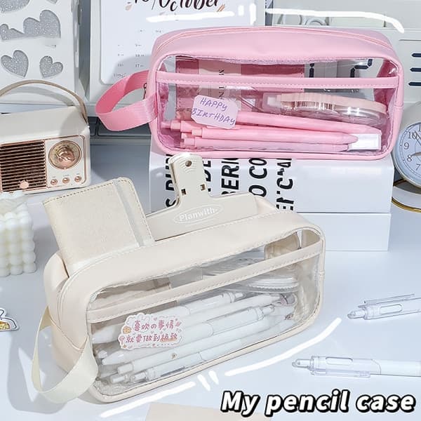 IC Transparent pennal med stor kapasitet INS Style etui Sta Rosa