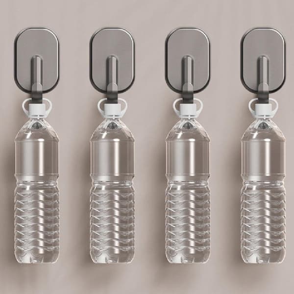3 Magnetiske Kroge - 3.8*3.2*6.5 cm, Multifunktionel - til Køleskab, Grill, Sikker - Boligtilbehør - Sort