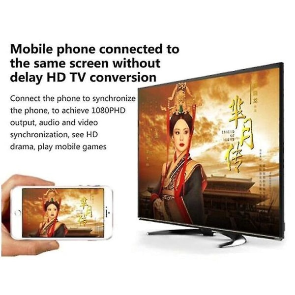 IC iPhone iPad -näyttö TV Lightning - HDMI-kaapeli HD-sovitin