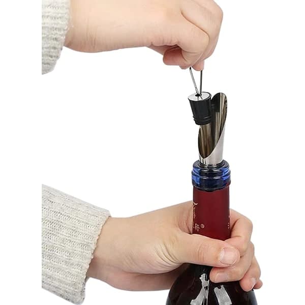 12-pack vinluftare hällare, 2 i 1 proppar och hällare