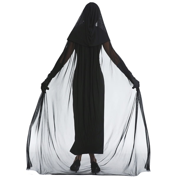IC Halloween Witch Klänning Set Ghost Bride mantel med handske kvinnor L