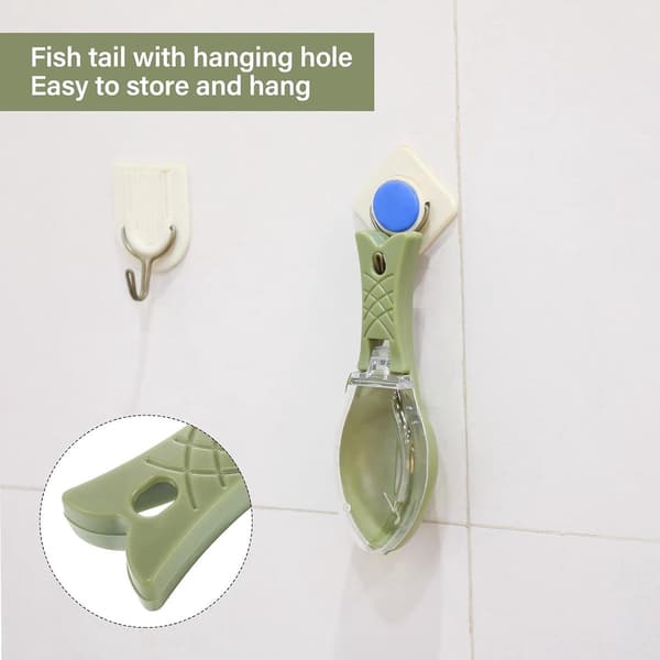 Blue-Gray - Fish Scale Remover - Fish Skin Brush - Fish Scale Scraper - Fast - Easy