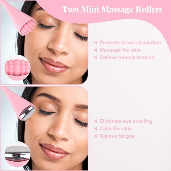 IC Mini Ice Roller & Face Roller Sett med boks - Isrulle for