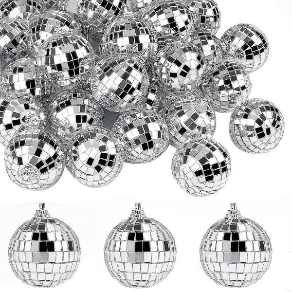 30 ST Speil Discobollar, 2 tommer Sølv Refleksjonsspeil
