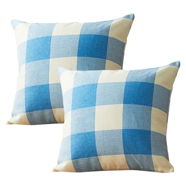 IC Rutete putetrekk Case Farmer's Delight Square Himmelblå