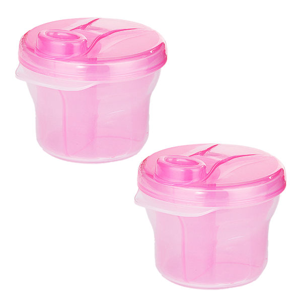 IC Baby Formula Dispenser, Portable Formula Container Handtag för Pink