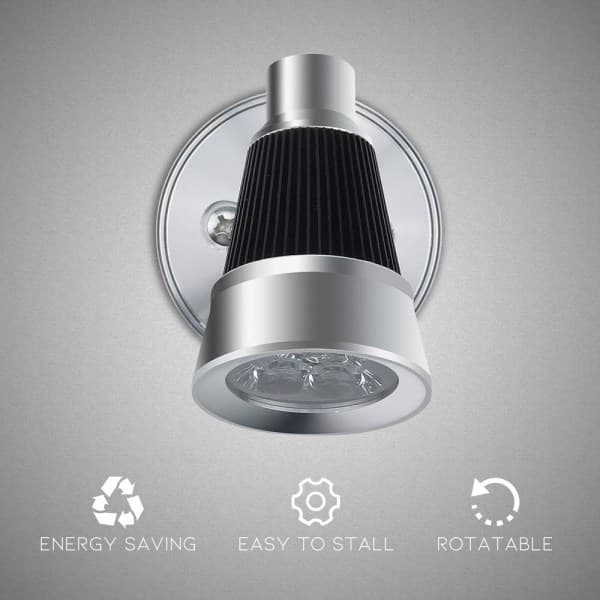IC 12V LED Husbilsläslampa, 3W Husbilsläslampa Husbilsspotlight Vägg