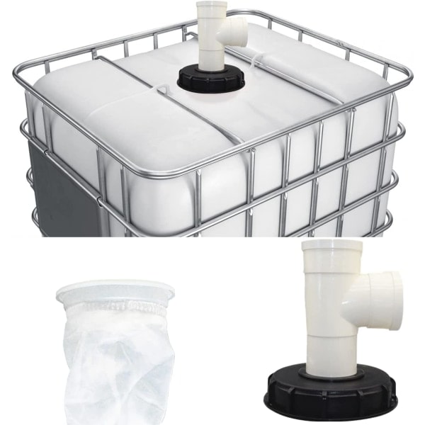 IC IBC-låsfilter, tvättbart nylon IBC-tanklås med lås, IBC-tankutlopp