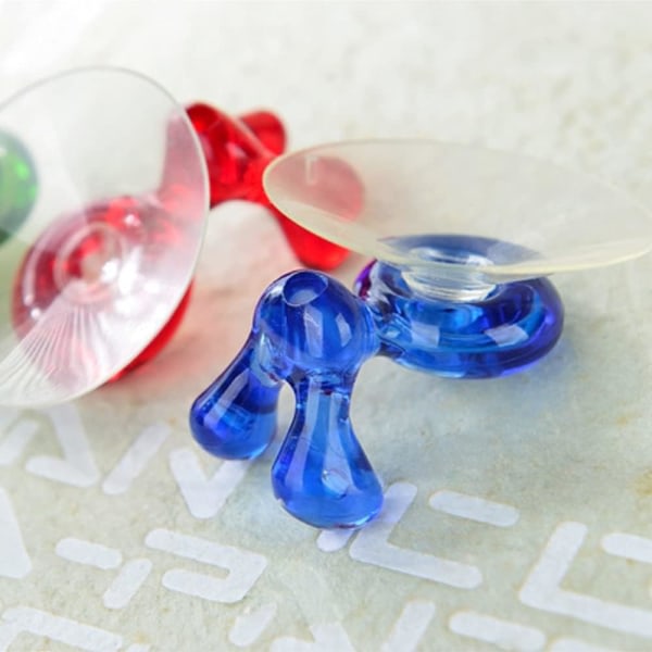 IC Tandborsthållare med sugkopp Väggmonterad, 4-pack, antibakteriell tandborsthållare för badrum (blå, grön, röd och lila)