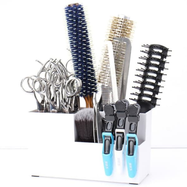 IC Salong Barber Saks Kamklips Rack Opbevaringsboks Frisør Sort