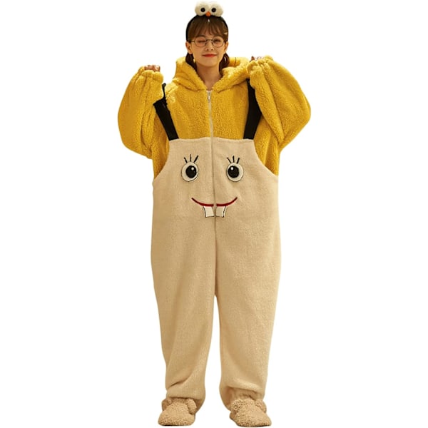 Onesies for kvinner og menn, pyjamas, cardigans, dyr, jumpsuits, hettegensere, 3D hettegensere, Halloween-kostymer, jul, cosplay og fest Women - Mushroom S