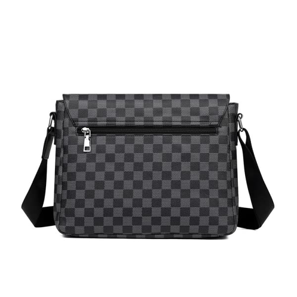IC Crossbody-väska i läder för män svart