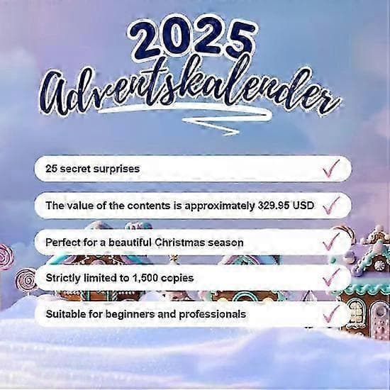 2025 Xxl Diamantmålning Adventskalender