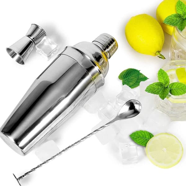 IC Cocktail Shaker Bar Set, professionelle værktøjer i rustfrit stål Indbygget bartendersi
