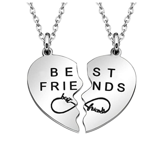 IC Halskjede Par Halskjede Vennskap Halskjede Sett BFF Halskjede for 2 Weirdo 1 Weirdo 2 for Kvinner Menn Morsdag Valentinsdag Bursdagspresenter
