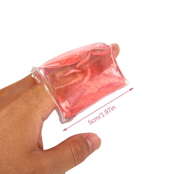 IC Finger Ice Pack Hævelse Smertelindring Kold Gel Finger Wrap til A Pink 5CM
