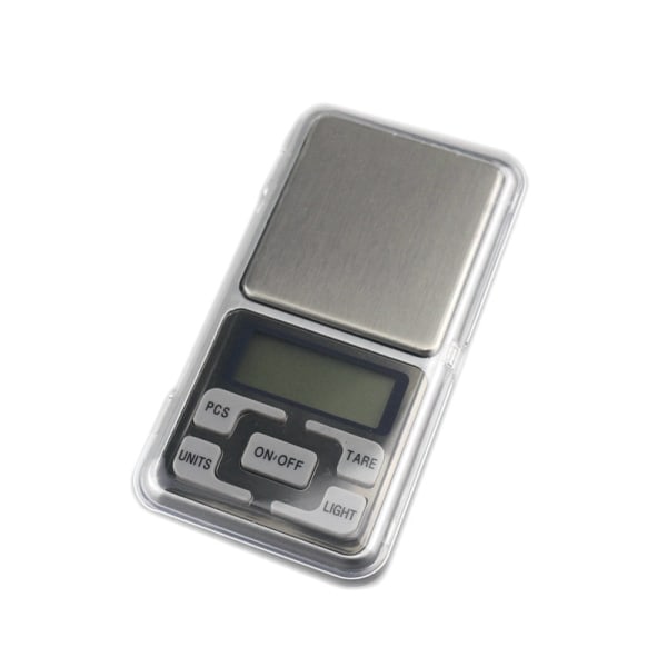 IC Digitalvåg i fickformat, Pocket Scale, Smyckesvåg 0,0 - 200g silver