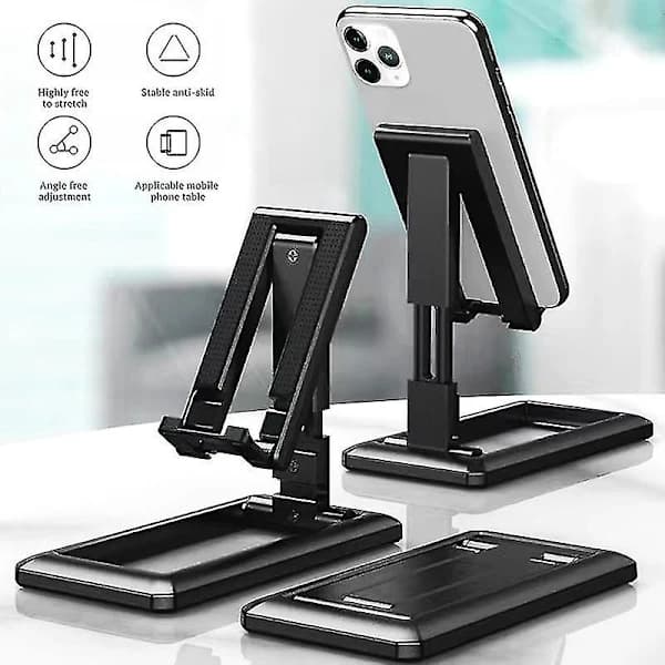 Foldable Tablet Mobile Phone Desk Stand For Ipad Iphone Samsung Desktop Holder Adjustable Desk Mount Smartphone Stand