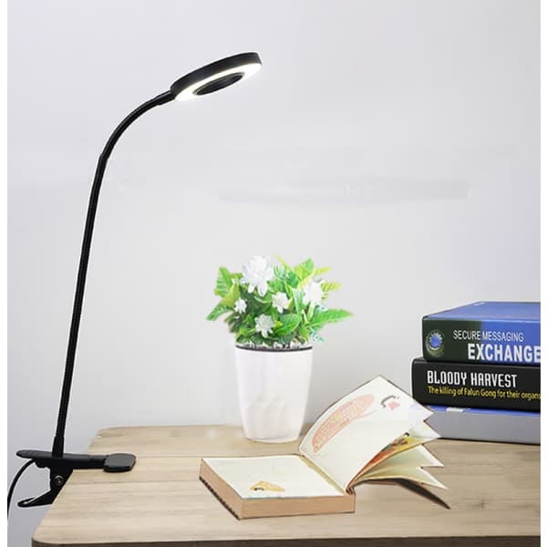 IC 48 LED skrivebordslampe, USB-drevet (svart 7W)